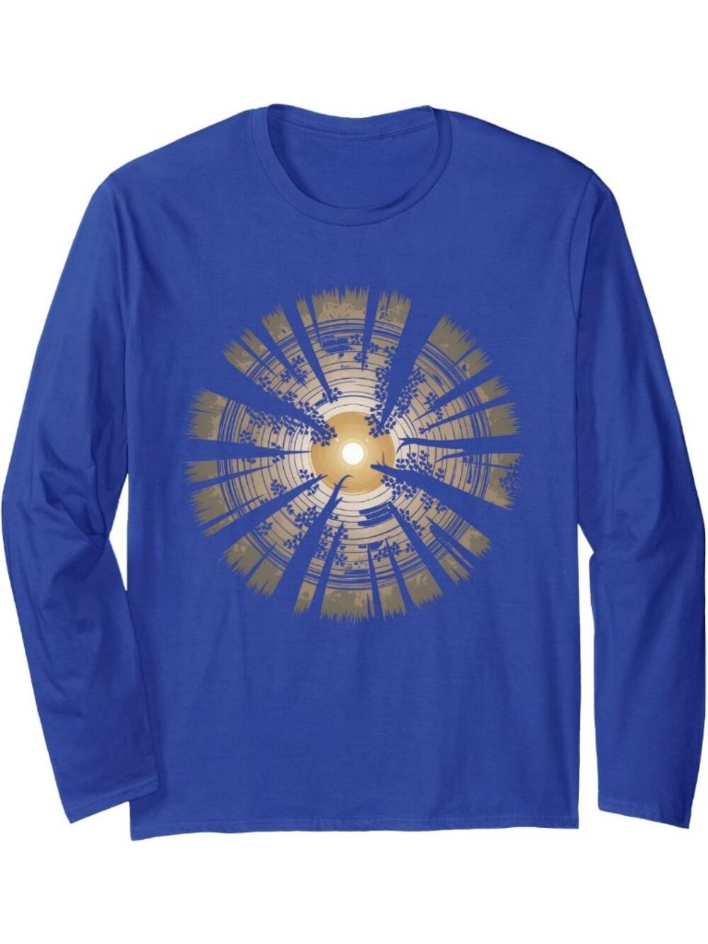 Vintage Nature Long Sleeve T-Shirt - Wildlife Forest Graphic Tee for Outdoors
